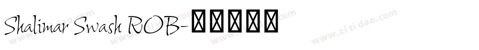 Shalimar Swash ROB字体转换